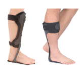 Two braces on lower legs; one on front and one on back