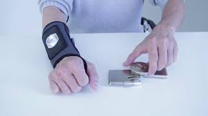 Tremelo® wrist brace on man's right arm